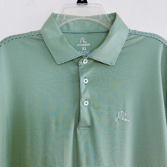 Rhoback Shirts Rhoback Mens Golf Activewear Polo Shirt Size Xl